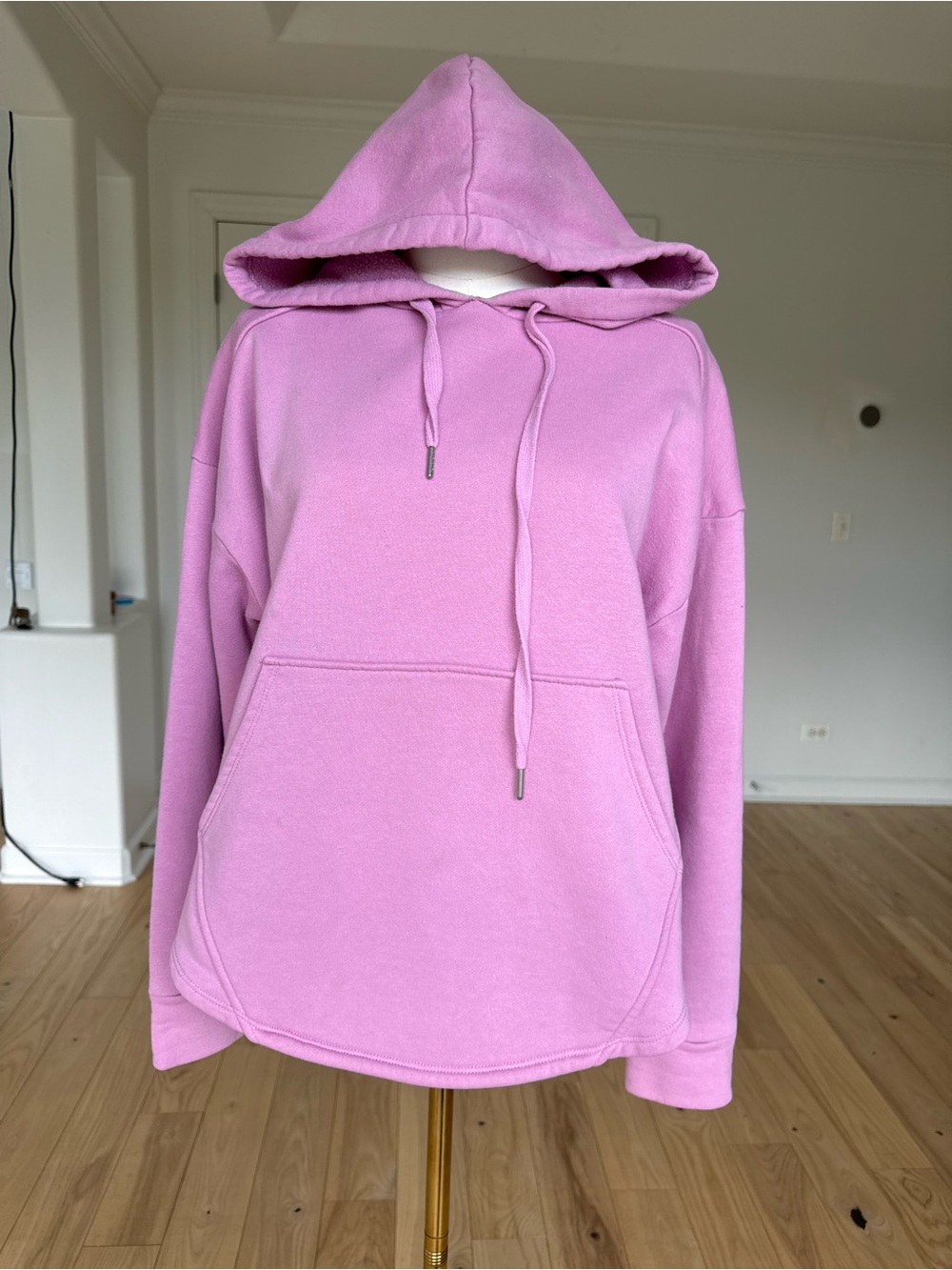 Time and Tru Lilac Pullover Hoodie Sweatshirt